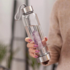 Natural Quartz Crystal Water Bottle